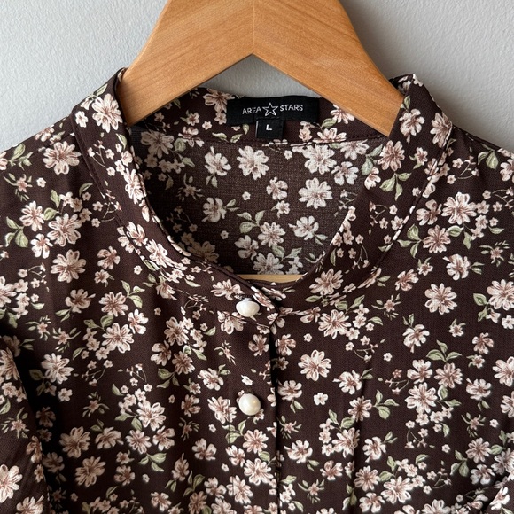 Area Stars NWT Brown Ashley Floral Fit & Flare Dress - Picture 6 of 10